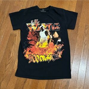 Lil Wayne 500 Degreez album art graphic t-shirt.